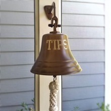 Metal Outdoor Brass Dinner Bell, For Home Decoration, Style : Nautical