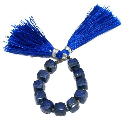 Lapiz Lazuli 8mm 11 Box Bead Gemstone Bead Strands