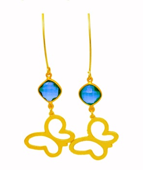 London Blue Topaz Gemstone Earring