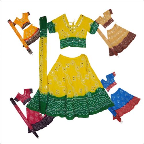 Kids Tie and Dye Lehenga Choli