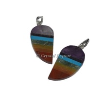 Bonded Seven Chakra Mango Shape Pendants, Occasion : Anniversary