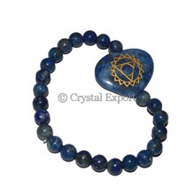 Chakra Engraved Heart Bracelets Sets