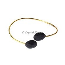 Gemstone Black Onyx Bracelet, Main Stone : Agate