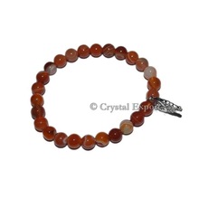 Gemstone Red Carnelian Bracelets With Oval, Gender : Men's, Women's