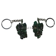 Green Jade Tumbled Grapes Key Rings
