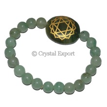 Heart Chakra Engraved Oval Bracelets