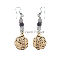 RAC Flower Of Life Healing Earrings