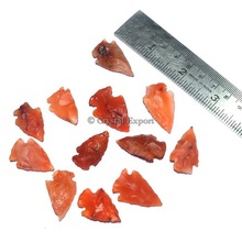 Red Carnelian Light Agate Arrowheads