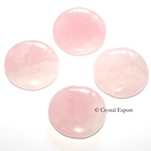 Rose Quartz Round Palm Stone