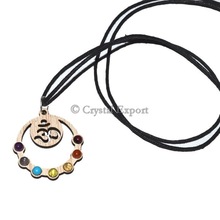 Seven Chakra Om Pendant, Occasion : Gift