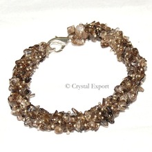 Smoky Quartz Hand Made Chips Bracelets