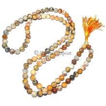 Yellow Banded AgatePrayer Mala, Style : Feng Shui