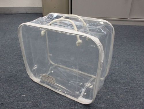 Rectangle White PVC Zipper Bags, Pattern : Plain