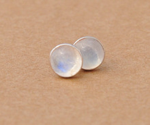 Silver Moonstone Gold Plated Ear Stud, Occasion : Anniversary, Engagement, Gift, Party, Wedding