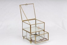 VERACITY Glass Decorative Rack, Size : 16 X 16 X 18.5