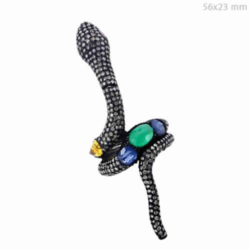 MULTI SAPPHIRE EMERALD & RUBY RING