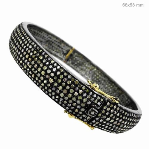 PAVE SET DIAMOND BANGLE JEWELRY