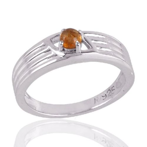 Beautiful Tourmaline Ring Sterling Silver Band Ring