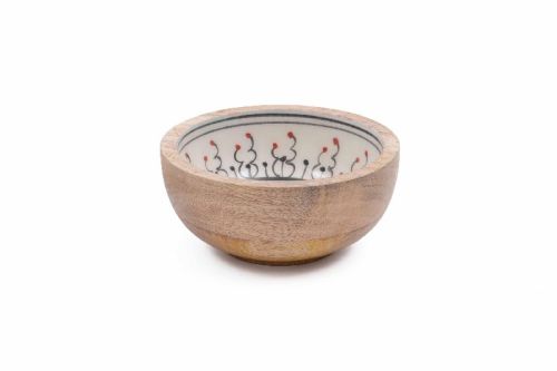 Handcrafted Medium Wooden Bowl, Color : Natural