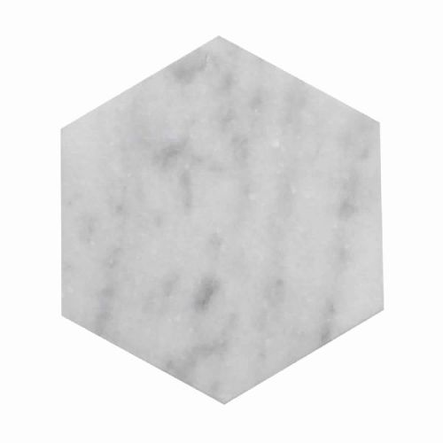 Hexagon Marble Coaster Size