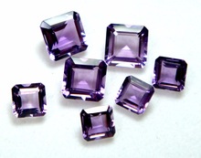 Amethyst Faceted Stone, For Jewelry