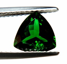 Garnet Faceted Gemstone, Gemstone Color : Fluorescent Green