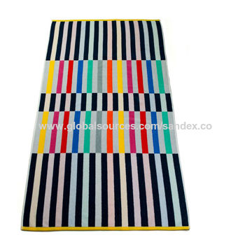 Velour Beach Towel, Made Of 100% Soft Cotton, With High Quality , Customized Design Available