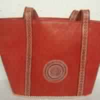 Leather bags, Pattern : Plain, Printed