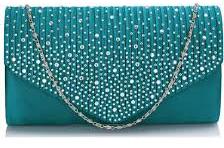 Rectangular Beaded Handbags, For Formal, Party, Size : Customized