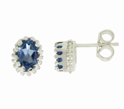 Blue Topaz 925 Sterling Silver Earring For Girlz - Women