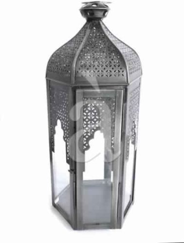 Black Antique Large Morroccan Styled Lantern