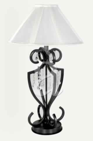 Iron Crystal CROWN Table Lamp
