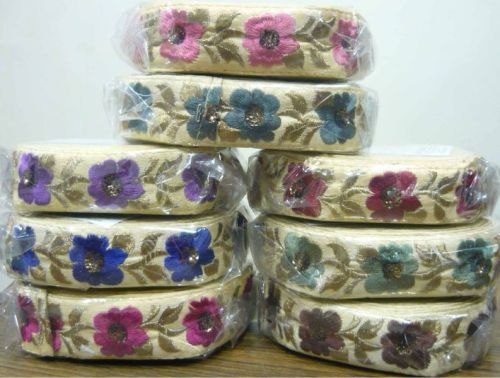 Textile Embroidery Laces, Packaging Type : Cream