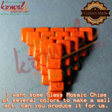 Glass Mosaic Chips, Color : Multi - Color