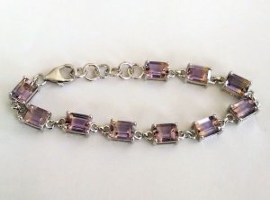 Ametrine Octagon Bracelet