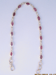 Ruby Silver Bracelet