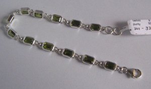 Topaz Silver Bracelet