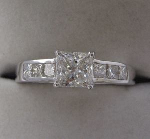 White Gold Ring With Diamonds