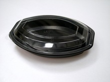 PP Black Deli Container