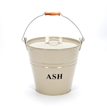 Metal Material Fireplace Bucket, Round Ash Bucket