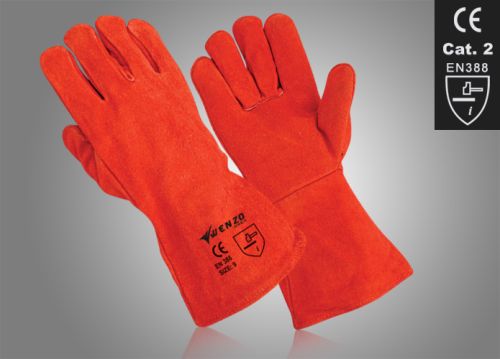 Welding Gloves, Length : 10-15 Inches, Packaging Type : Red