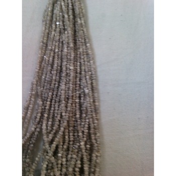 Grey Diamond Smooth Chips Beads