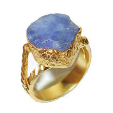 Raw Tanzanite Gemstone Rings, Gender : Women's