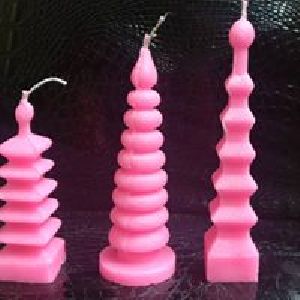 Paraffin Wax Designer Pillar Candle, Technics : Machine Made