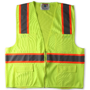 SAFETY JACKET WITH REFLECTIVE TAPE L-4XL