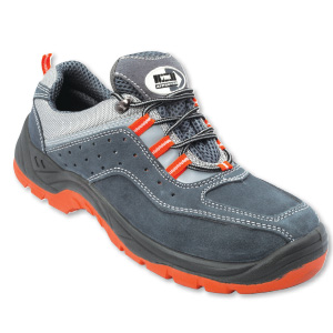 SUEDE SPLIT LEATHER UEDE GREY SHORT SAFETY SHOES 39-46