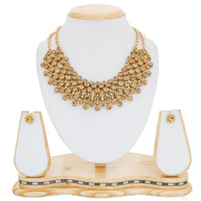 Golden Heavy Necklace With Diamonds, Style : Popular