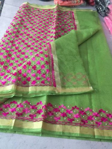 Printed Cotton Aari Work Sarees, Occasion : Daily Wear