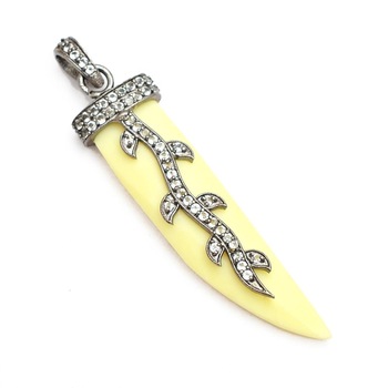 Nanplanetsilver Pave Set Pendant