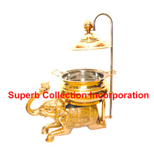 Brass Elephant Chafing Dish